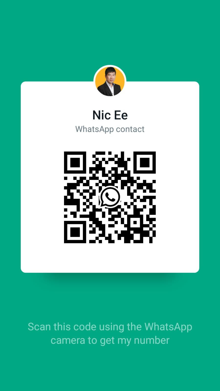 Scan the code to Whatsapp Nic Ee 